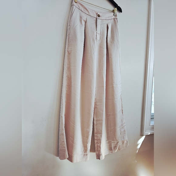 Banana Republic Satin Pleated Wide Leg Pants - Picture 6 of 14